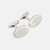 View 1 of product Silver Antique Floral Oval Cufflinks