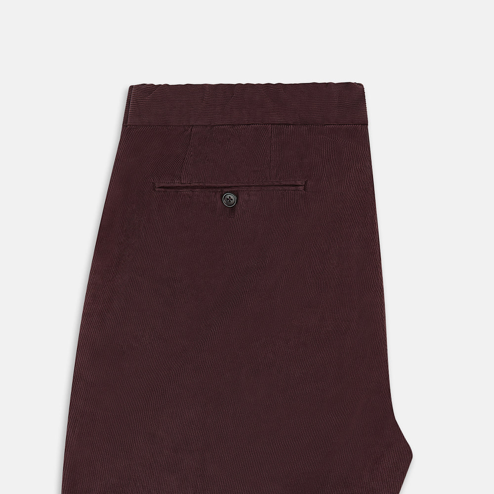 Burgundy Corduroy Miles Trousers