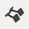 View 1 of product Forest Green Leather Cufflinks