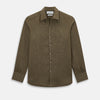 View 1 of product Olive Linen Windsor Shirt