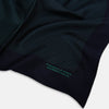 View 2 of product Navy and Hunter Green Stripe Silk Pocket Square