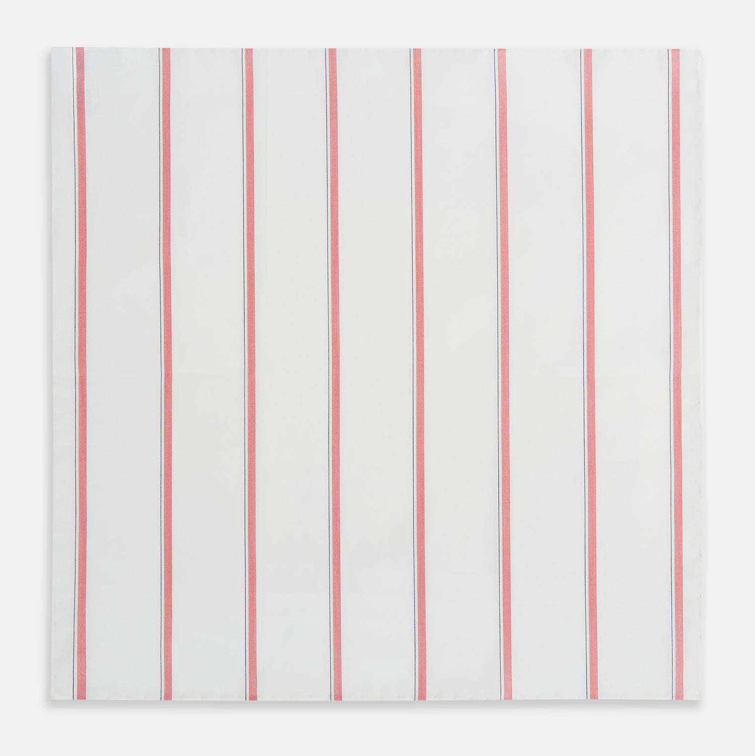 View 3 of product Coral Track Stripe Hand-Rolled Handkerchief