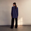 View 7 of product Blue Soft-touch Silk Lauren Shirt