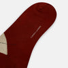 View 3 of product Burgundy Wool Check Mid-Length Socks