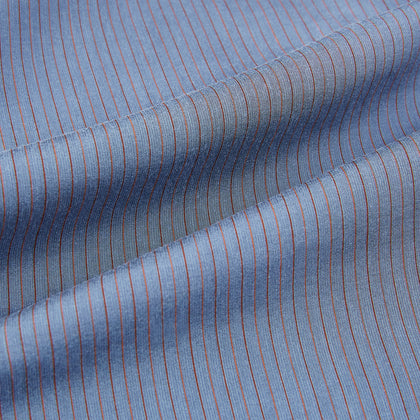 Mid Blue Red Stripe Regular Fit Mayfair Shirt Image 3