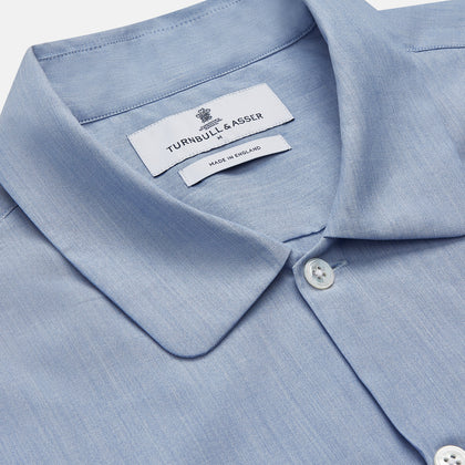 Slate Blue Chambray Holiday Fit Fellows Shirt Image 2