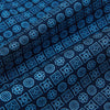 View 4 of product Dark Navy Floral Tile Pattern Printed Silk Cravat