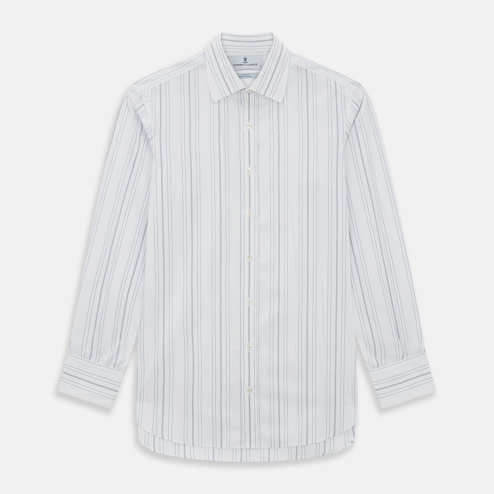 Pale Blue Multi Stripe Mayfair Shirt