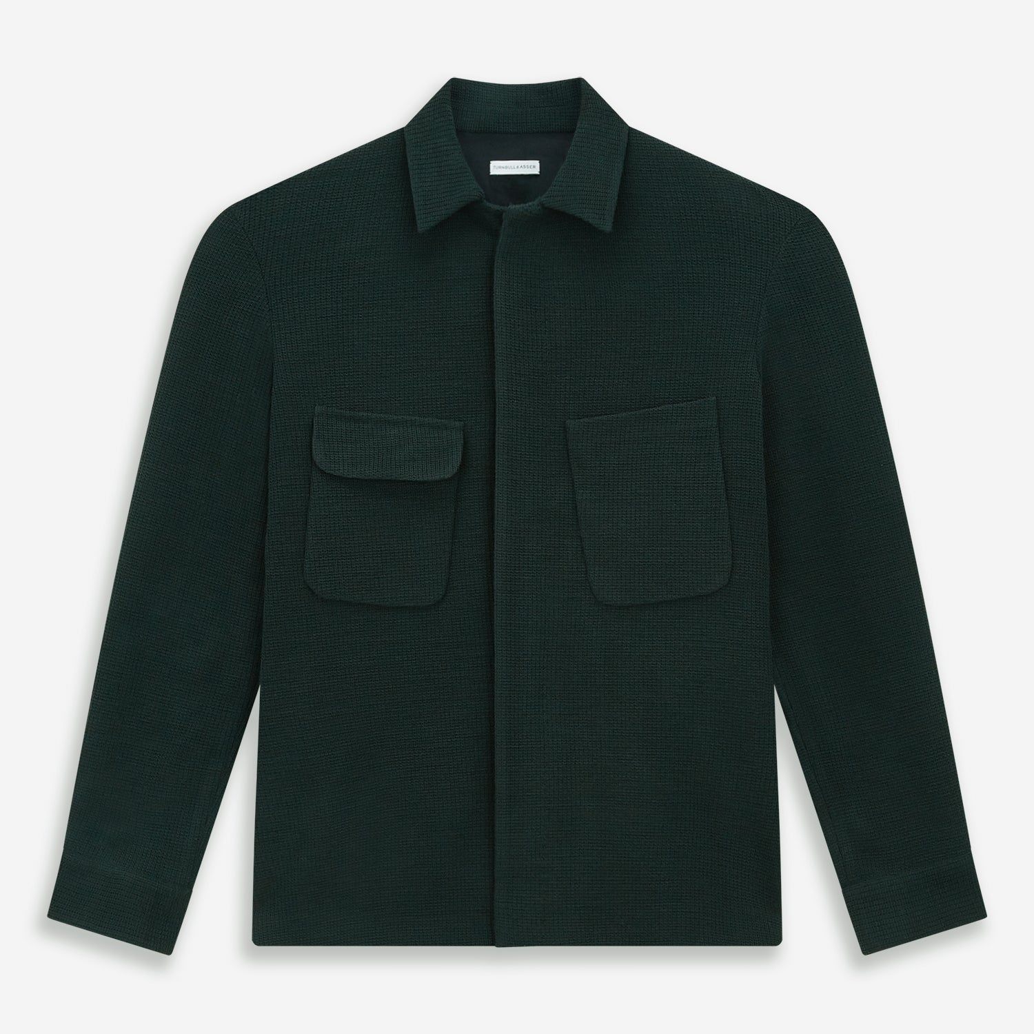 View 1 of product Forest Green Greenwich Knitted Overshirt