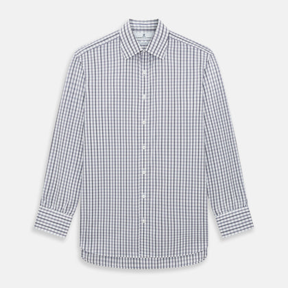 Purple Multi Check Mayfair Shirt