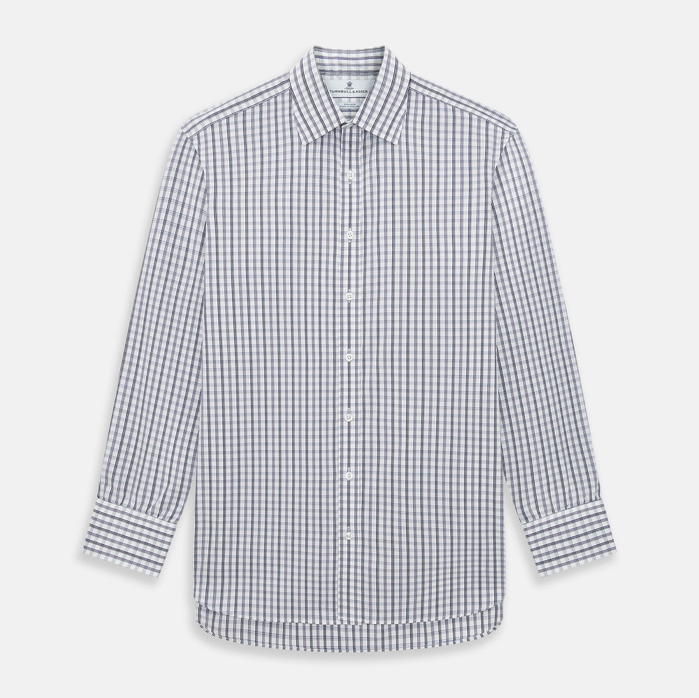 Purple Multi Check Mayfair Shirt