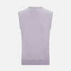 Lilac Cashmere Round Neck Vest