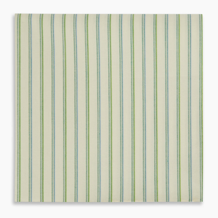 Hand Rolled Green Double Stripe Handkerchief Image 3