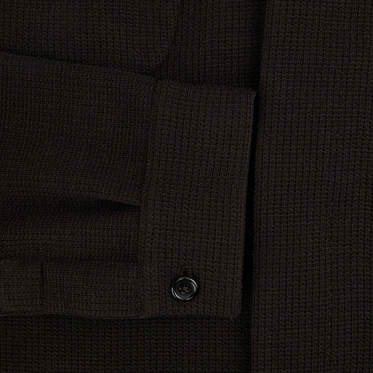 Dark Chocolate Greenwich Knitted Overshirt Image 3