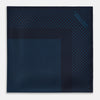 Navy and Blue Dot Silk Pocket Square