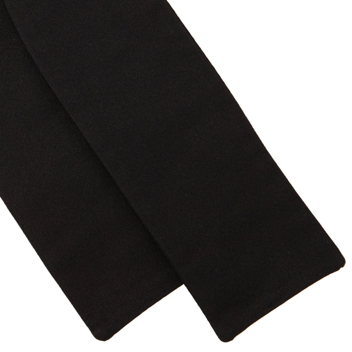 Black Batwing Satin Bow Tie Image 3