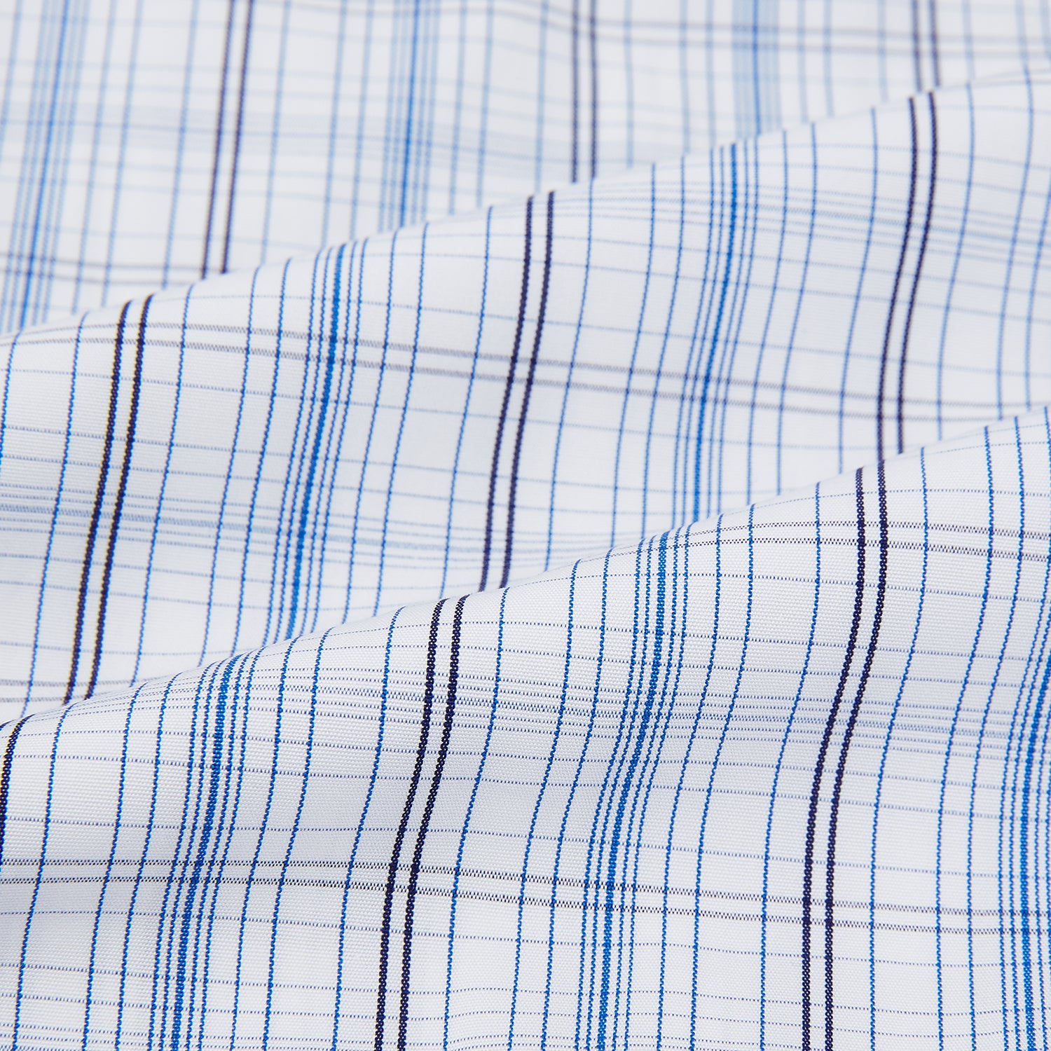 View 6 of product Blue and Navy Multi Check Mayfair Shirt