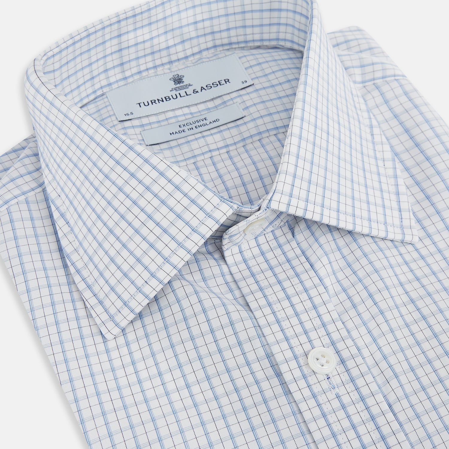 View 2 of product Sky Blue Combination Graph Check Mayfair Shirt