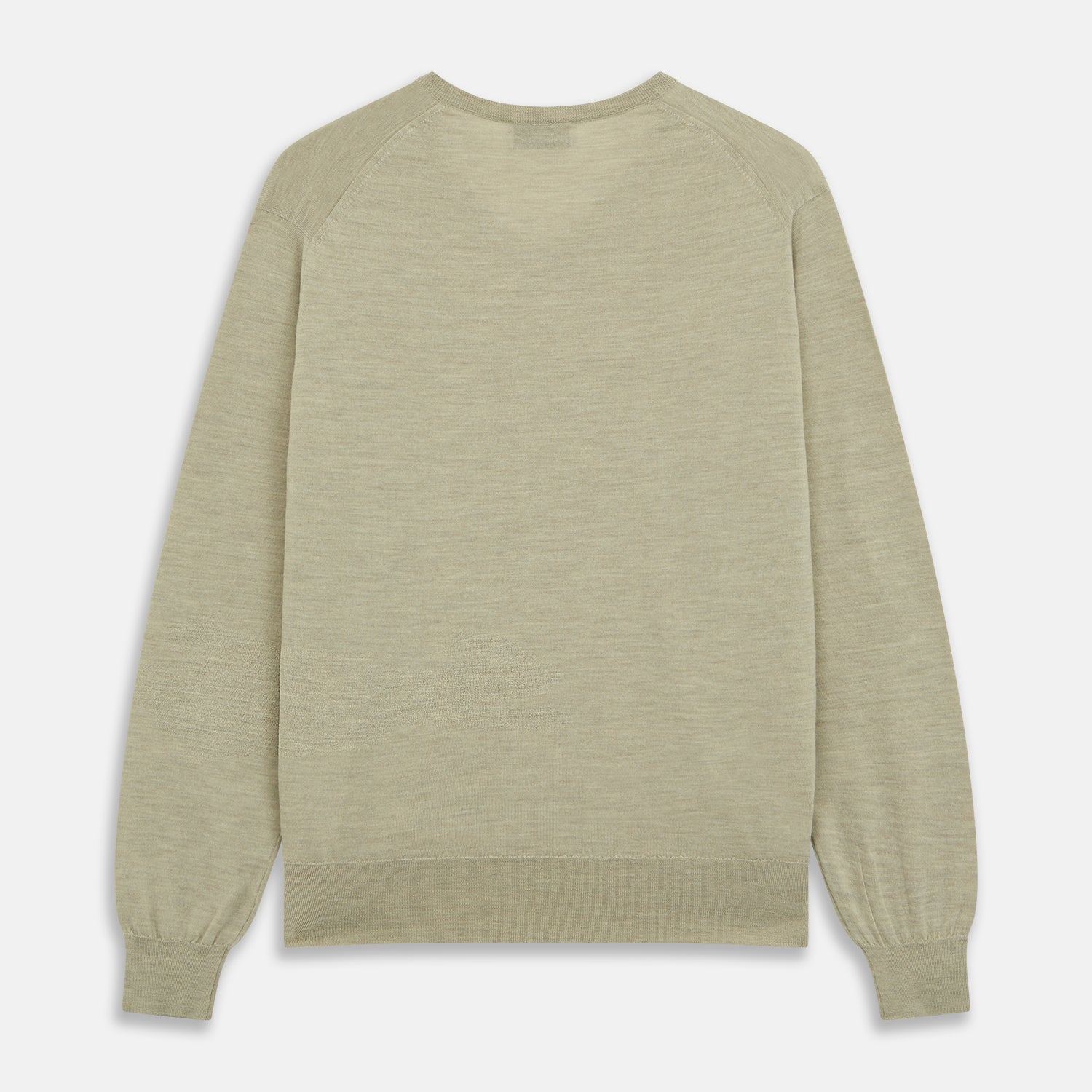 View 3 of product Light Green Kennedy Merino V-Neck Jumper