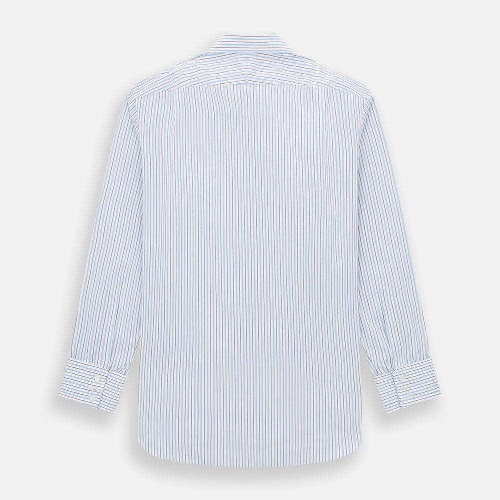 Blue Multi Halo Stripe Mayfair Shirt