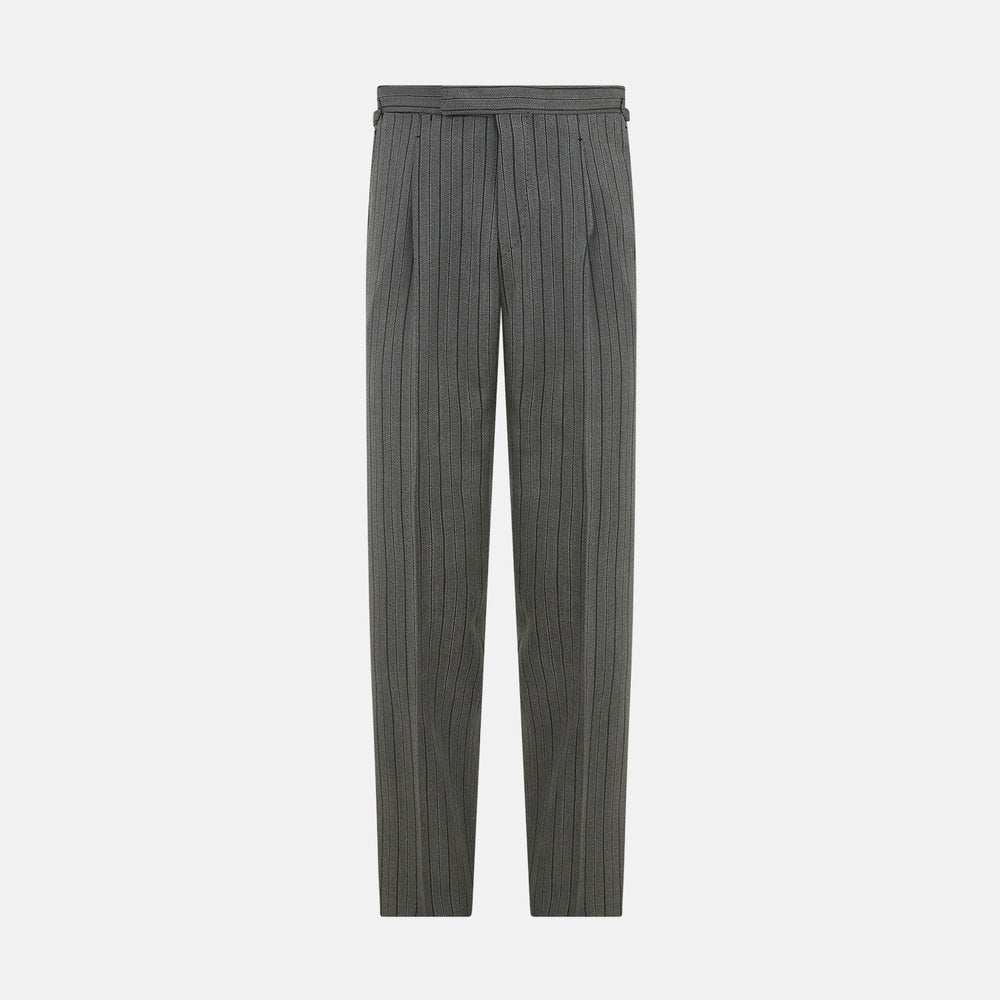 Morning Suit Trousers | Grey Multi Pinstripe Morning Dress Trousers Turnbull & Asser Turnbull & Asser US Morning Suit Trousers | Grey Multi Pinstripe Morning Dress Trousers Turnbull & Asser Turnbull & Asser US