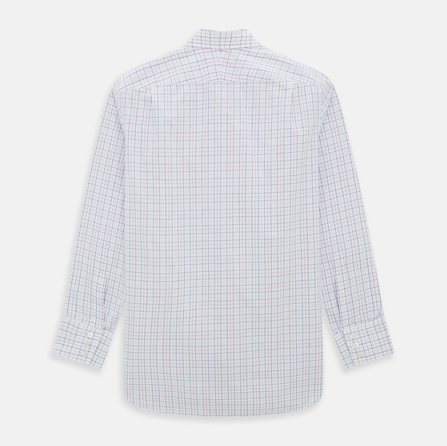 View 3 of product Pink Overlay Grid Check Mayfair Shirt