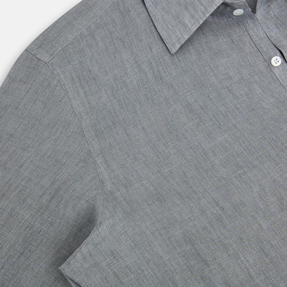 Grey Linen Westminster Shirt