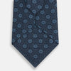View 3 of product Navy Medallion Printed Silk Tie