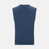 View 3 of product Pacific Blue Cashmere Round Neck Vest