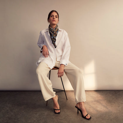 White Cotton Marlene Shirt Image 6
