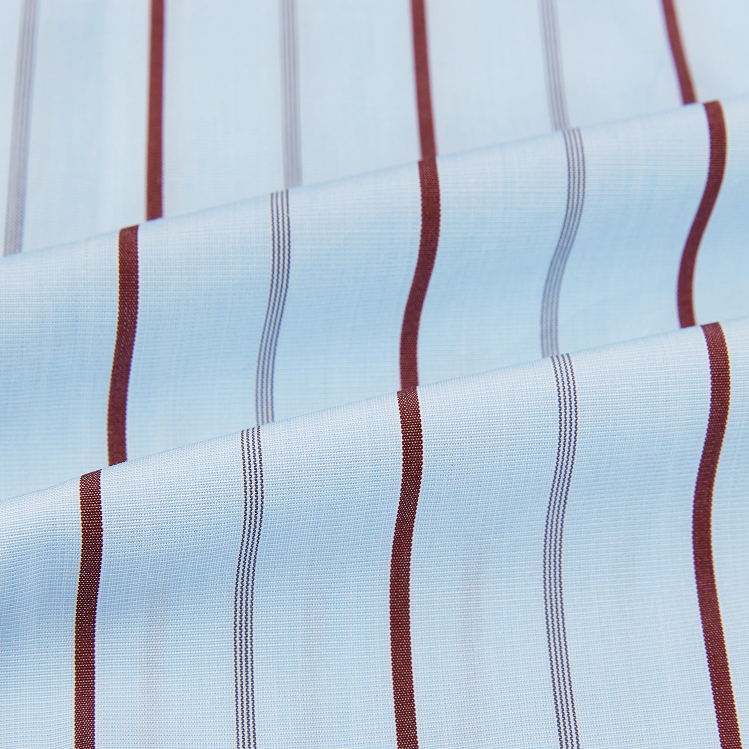View 6 of product Burgundy Wide Pinstripe Mayfair Shirt