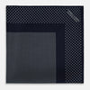 View 3 of product Navy and White Dot Silk Pocket Square