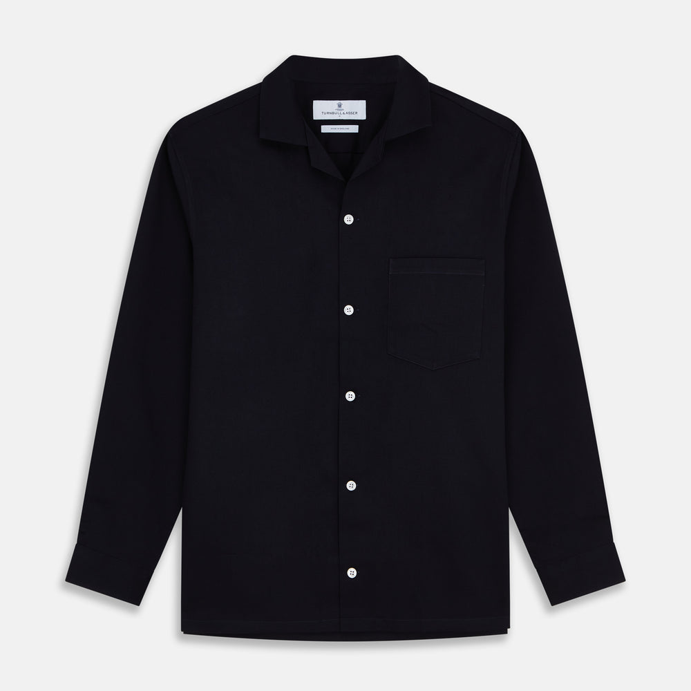 Navy Cotton Holiday Fit Winnington Shirt