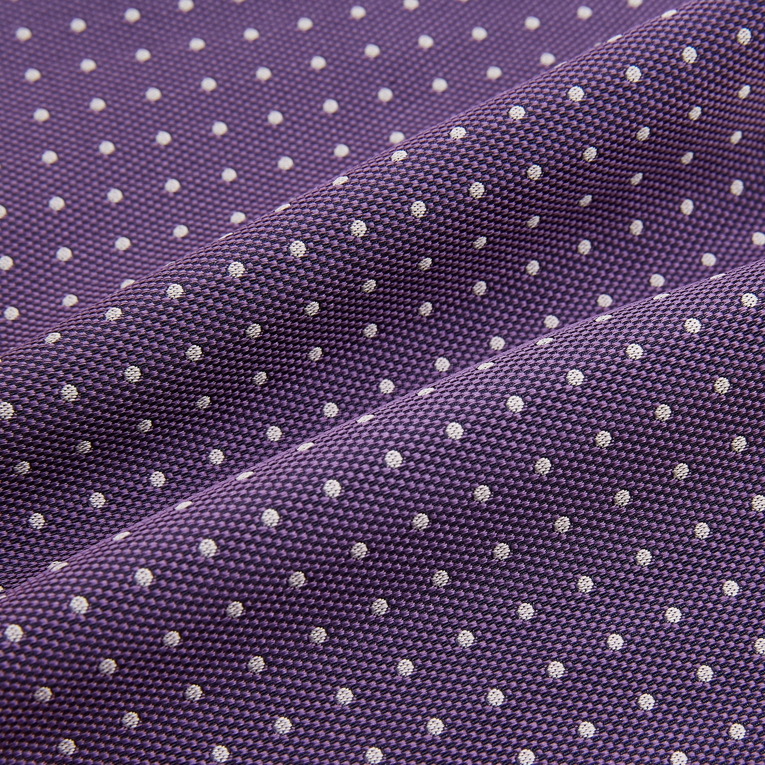 View 4 of product Lilac and Purple Micro Dot Silk Cravat