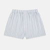 View 1 of product Blue Fine Track Stripe Godfrey Boxer Shorts