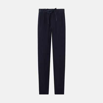 Light Navy Corduroy Miles Trousers
