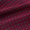 View 4 of product Blue and Burgundy Micro Dot Silk Cravat