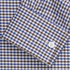 View 2 of product Brown and Blue Cotton Multi Check Weekend Fit Finch Shirt