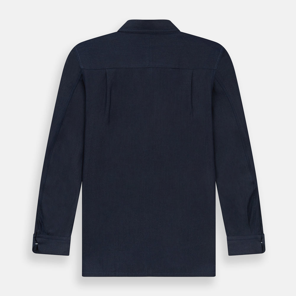 Navy Piccadilly Shirt