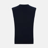 View 3 of product Navy Cashmere V-neck Vest