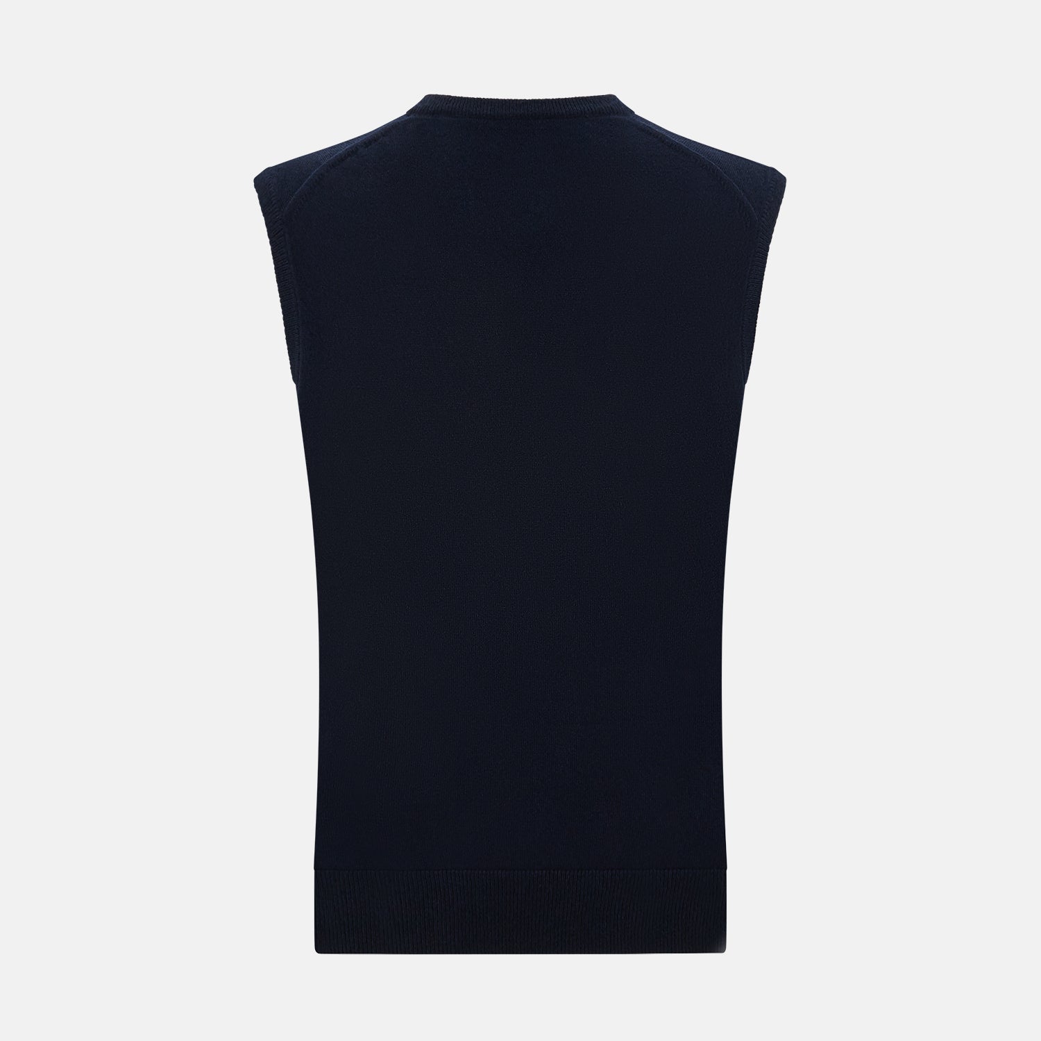View 3 of product Navy Cashmere V-neck Vest