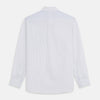 View 5 of product White and Blue Stripe Cotton RE-PURPOSE Weekend Fit Finch Shirt