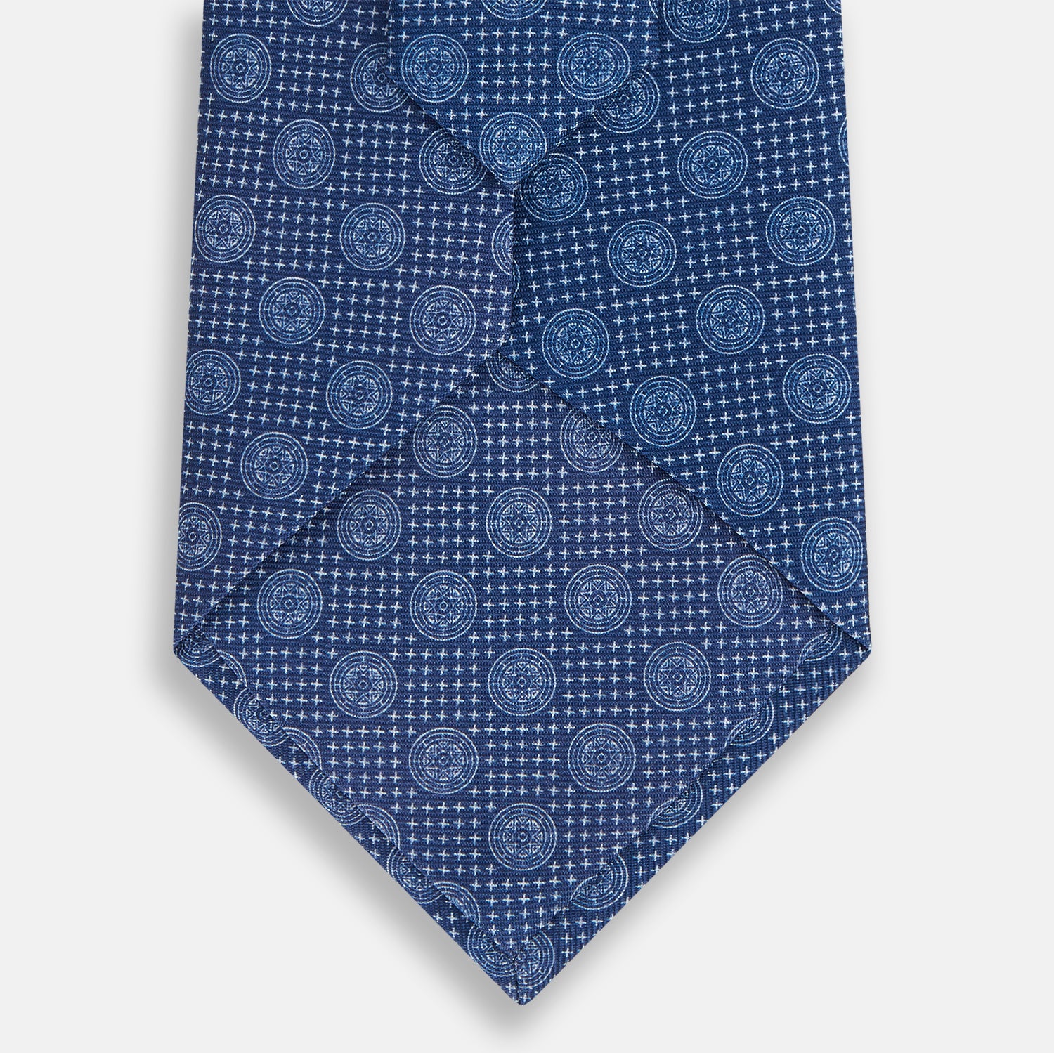 View 3 of product Azzurro Medallion Printed Silk Tie