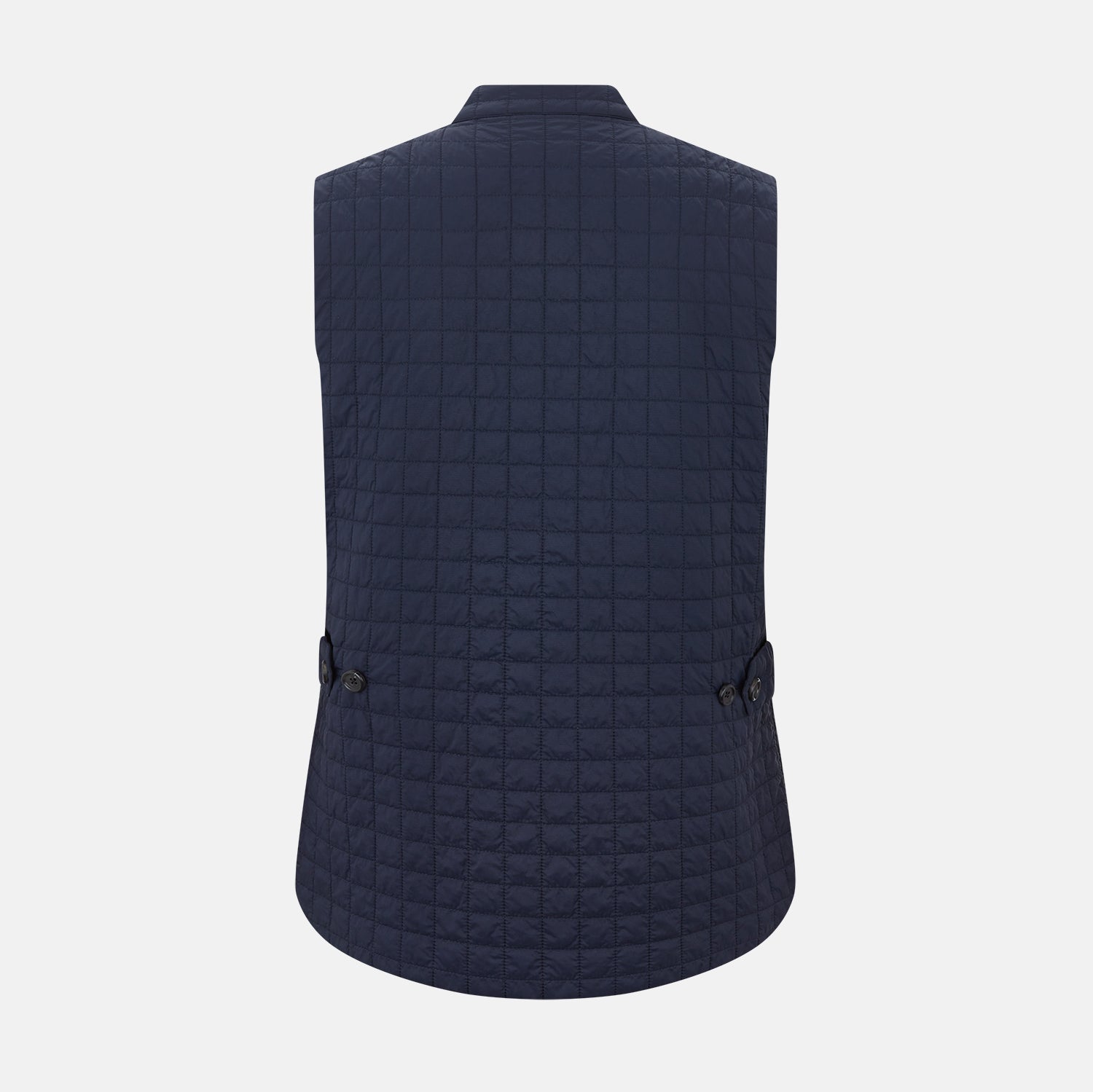 View 3 of product Navy Double-Breasted Quilted Gilet