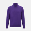View 1 of product Purple Fine Merino High Neck Jumper