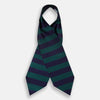 View 2 of product Wide Green Stripe and Navy Silk Cravat