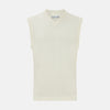 View 1 of product Cream Fine Merino V-Neck Vest
