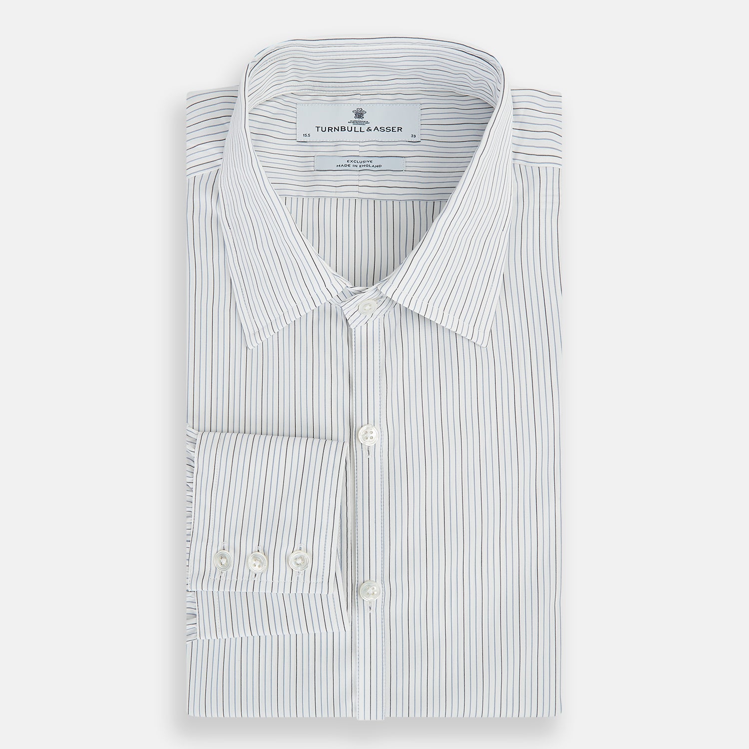 View 5 of product Grey and Blue Pinstripe Westminster Shirt