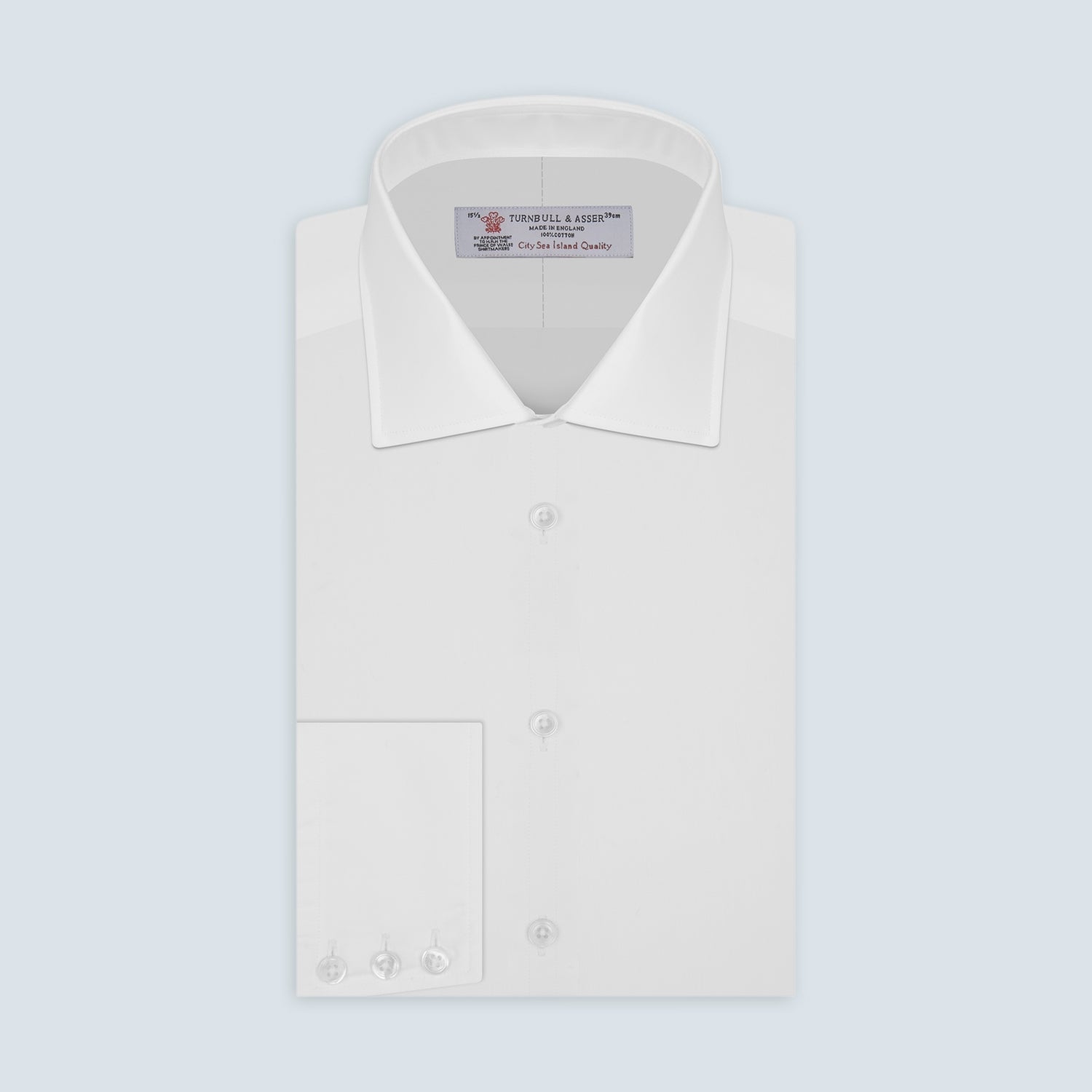 View 1 of product Sea Island Cotton Classic Fit White Shirt