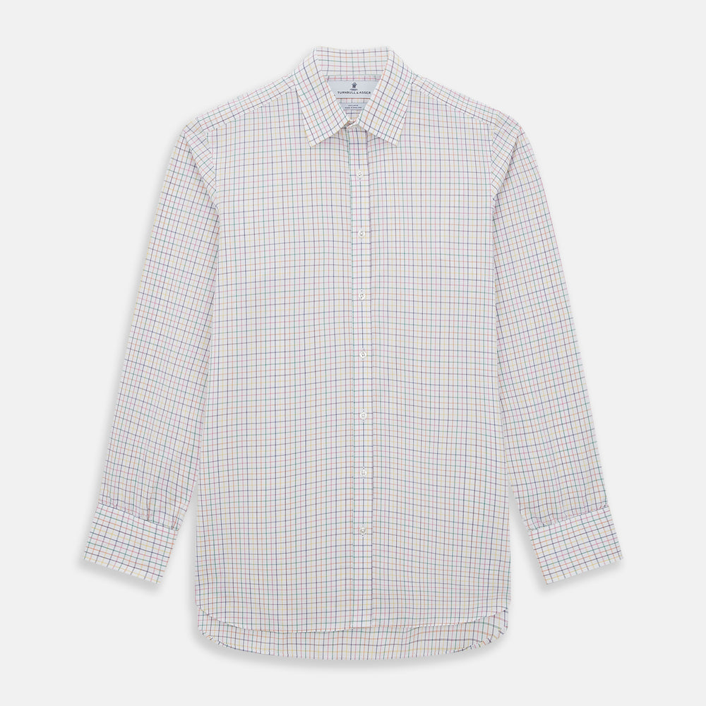 Rainbow Double Grid Check Mayfair Shirt